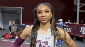 Texas A&M's Camryn Dixon After Sub-23 200m Prelim At SEC Indoors