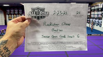 Rockstar Cheer - Beatles [L6 Senior Coed Open - Small] 2021 NCA All-Star Virtual National Championship