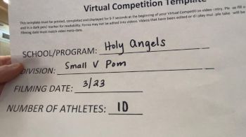 Academy of the Holy Angels [Small Varsity - Pom] 2021 UCA & UDA March Virtual Challenge