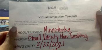 Minnetonka High School [Small Varsity Non Tumble] 2021 UCA February Virtual Challenge
