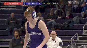 165 lbs, Tyler Morland (Northwestern) vs Nick Gasbarro (Illinois)