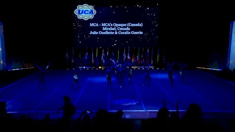 MCA - MCA's Opaque (Canada) [2019 L3 Senior Small Day 2] 2019 UCA International All Star Cheerleading Championship