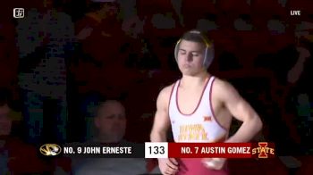 133 lbs Austin Gomez, Iowa State vs. John Erneste, Missouri
