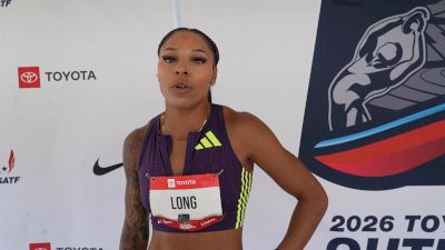 McKenzie Long Talks Injuries, Her Heavy Racing Schedule & Mindset Going Into the 200m Finals | Post-Race Interview 2026 USATF