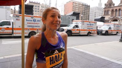 Sara Hall After the Boston Marathon