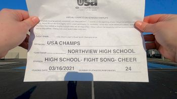 Northview High School [High School -- Fight Song -- Cheer] 2021 USA Virtual West Coast Spirit Championships