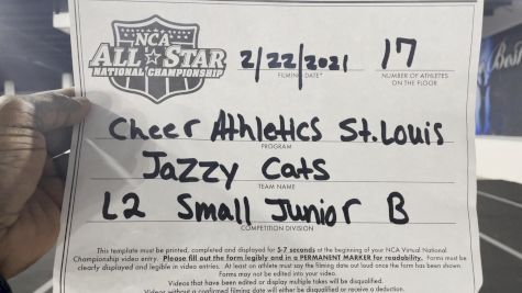 Cheer Athletics - Jazzy Cats [L2 Junior - Small - B] 2021 NCA All-Star Virtual National Championship