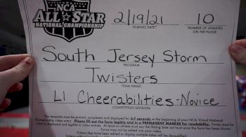 South Jersey Storm - Twisters [L1 - CheerABILITIES - Novice] 2021 NCA All-Star Virtual National Championship