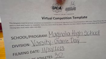 Magnolia High School [Varsity - Game Day] 2023 UCA & UDA November Virtual Challenge