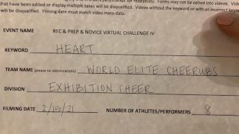 World Elite - Cheerubs [Exhibition (Cheer)] 2021 Varsity Rec, Prep & Novice Virtual Challenge IV
