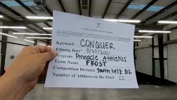 Pinnacle Athletics - Frost [L1 Youth - D2 - B] 2021 Varsity All Star Winter Virtual Competition Series: Event V