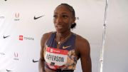 Melissa Jefferson-Wooden Talks 200m Semi Win, Family Support, & Balance | Post-Race Interview 2026 USATF