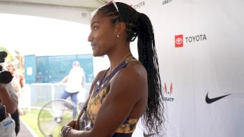 Tara Davis-Woodhall Takes 3rd in Long Jump After Protest, Talks Confidence and Mental Health This Season | Post-Event Interview 2026 USATF