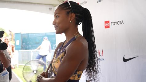 Tara Davis-Woodhall Takes 3rd in Long Jump After Protest, Talks Confidence and Mental Health This Season | Post-Event Interview 2026 USATF