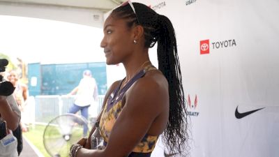 Tara Davis-Woodhall Takes 3rd in Long Jump After Protest, Talks Confidence and Mental Health This Season | Post-Event Interview 2026 USATF
