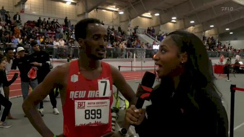 Habtom Samuel Post-Race Interview After 5k Thriller: BU Opener