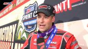 Kyle Cummins Reacts After First USAC Knoxville Win