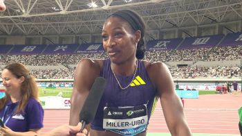 Shaunae Miller-Uibo runs 22.26 to finish second in the 200m at the Shanghai Diamond League