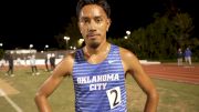 Evert Silva After Running The NAIA 5K Record