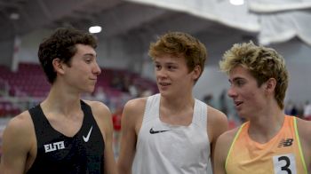 Owen Powelll, Josiah Tostenson and Tayvon Kitchen Clock Sub-4:00 As High Schoolers At BU