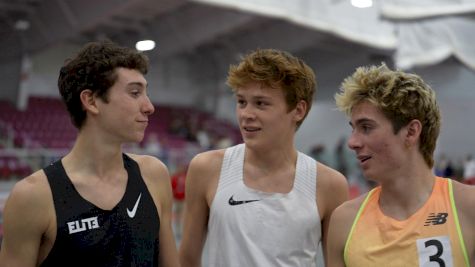 Owen Powelll, Josiah Tostenson and Tayvon Kitchen Clock Sub-4:00 As High Schoolers At BU