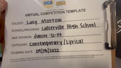 Collierville High School - Lucy [Junior Solo - Contemporary/Lyrical] 2022 UDA Virtual Solo Showdown