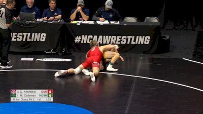 165 lb R16 Carson Kharchla, Ohio State vs Michael Caliendo, NDSU