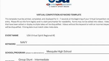 Mesquite High School [High School - High School Situational Sideline/Cheer] 2024 USA Virtual Spirit Regional II