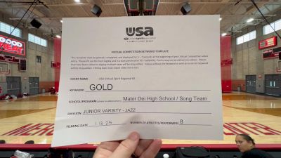 Mater Dei High School [Junior Varsity - Jazz] 2023 USA Virtual Spirit Regional II