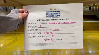 University of Northern Iowa [Virtual Division I Jazz Finals] 2021 UCA & UDA College Cheerleading & Dance Team National Championship