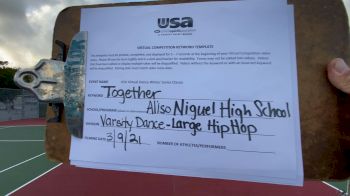 Aliso Niguel High School [Hip Hop Varsity - Large] 2021 USA Virtual Dance Winter Classic