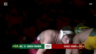 157 lbs: Jared Franek, NDSU vs Isaac Judge, Iowa State