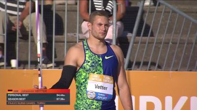 Johannes Vetter Wins Javelin With A 91.49m Throw