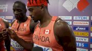 Canada Reacts to Finishing Top of Their 4x100m Heat With a Season's Best 37.85