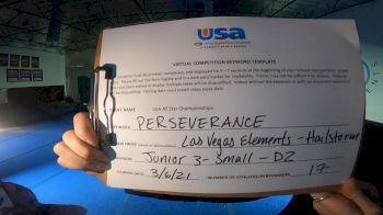 Las Vegas Elements - Hailstorm [L3 Junior - D2] 2021 USA All Star Virtual Championships