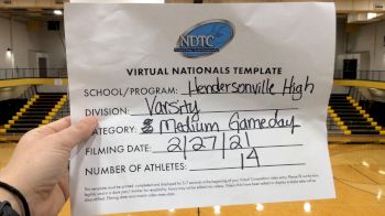 Hendersonville High School [Virtual Small Varsity - Game Day Finals] 2021 UDA National Dance Team Championship