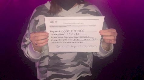 Dance Dynamics - Brooklyn Trahan [Mini Solo - Contemporary/Lyrical] 2021 NDA All-Star National Championship