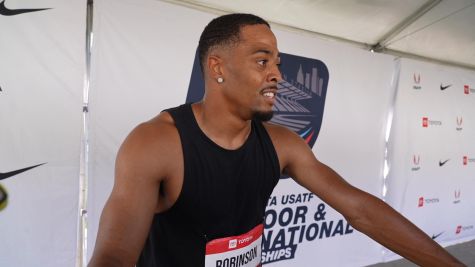 Justin Robinson Reacts to 45.49 Heat Win: Bounce-Back Season & Preparing for 400m Final | Post-Race Interview 2026 USATF