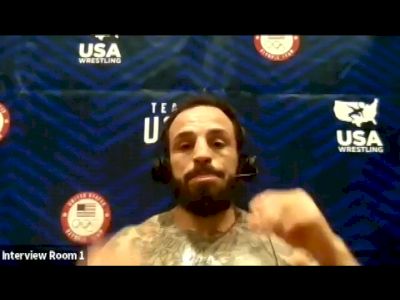 Jordan Oliver (65 kg) after winning the 2021 Olympic Trials