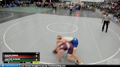 Sawyer Schilke&nbsp;over&nbsp;Austin Ferris