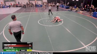 Cole Welte&nbsp;&nbsp;over&nbsp;Mathew Arndt