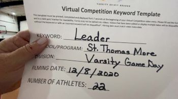 St Thomas More Catholic School [Game Day Varsity] 2020 UCA Louisiana Virtual Regional