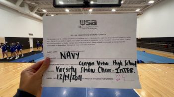 Canyon View [Varsity Show Cheer Intermediate] 2021 USA Virtual Spirit Regional I