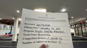 Vegas Empire Athletics - Relentless [L4 Junior - D2] 2021 ATC International Virtual Championship