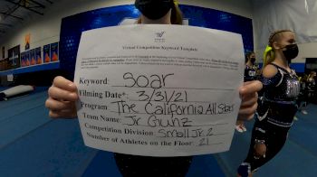 The California All Stars - Jr. Gunz [L2 Junior - Small] 2021 The Regional Summit Virtual Championships
