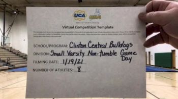 Clinton Central High School [Game Day Small Varsity - Non-Tumble] 2021 UCA January Virtual Challenge