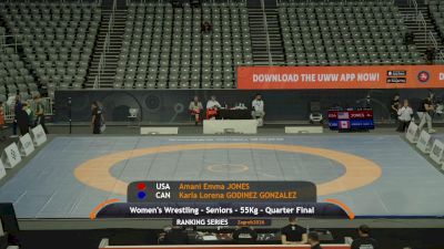 55 kg Quarter Final - Amani Jones, USA vs Karla Godinez Gonzalez, CAN