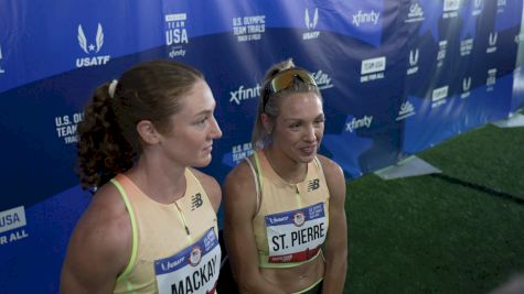 Elle St. Pierre and Emily Mackay Go 1-2 in 1500m Prelim