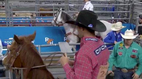 2018 Rodeo Houston Steer Wrestling Champion: Timmy Sparring