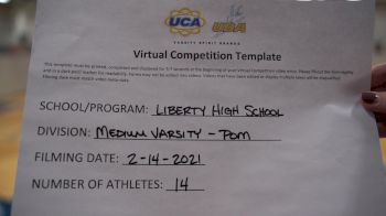 Liberty High School (Liberty) [Medium Varsity - Pom] 2021 UDA Spirit of the Midwest Virtual Challenge